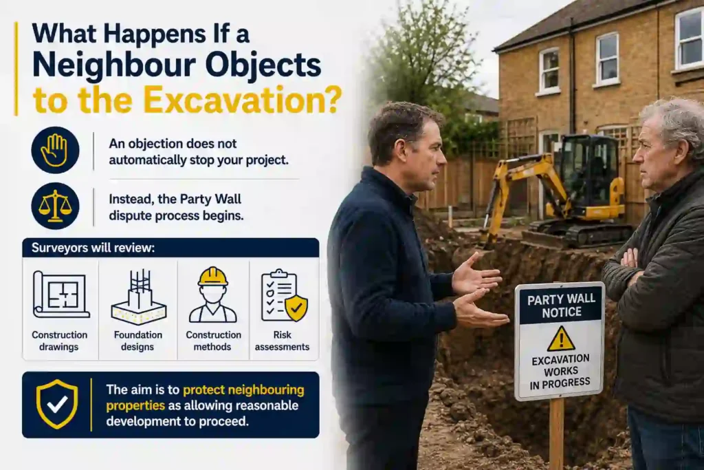 The Complete Guide to Section 6 Excavation Notices 3 What Happens If a Neighbour Objects to the Excavation Woking